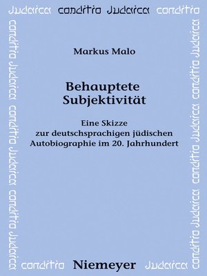 cover image of Behauptete Subjektivität